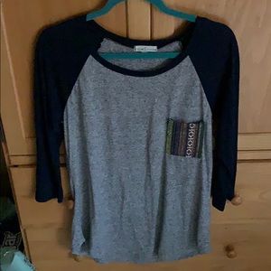 Baseball Tee with Cool Front Pocket!